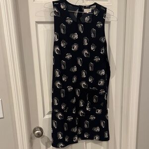 Mud Pie Black and Gray Abstract Midi Dress
